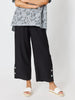 Essential Button Wide Leg Pant  - Black rc&co