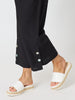 Essential Button Wide Leg Pant  - Black rc&co