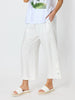 Essential Button Wide Leg Pant  - Ivory