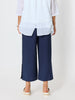 Essential Button Wide Leg Pant  - Navy rc&co