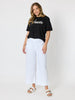 Amour Noir Embroidered Tee - Black rc&co