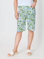 Bayside Floral Print Shorts - Fern Multi