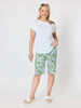 Bayside Floral Print Shorts - Fern Multi