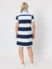 Riviera Polo Stripe Dress  - Navy/White rc&co