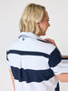 Riviera Polo Stripe Dress  - Navy/White rc&co