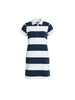 Riviera Polo Stripe Dress  - Navy/White rc&co