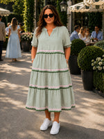 Canopy Ric Rac Dress - Olive