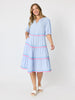 Canopy Ric Rac Dress - Pale Blue