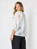 Carmen Embroidered Lace Top - White