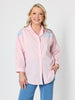 Oasis Embroidered Cotton Shirt - Pink rc&co