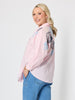 Oasis Embroidered Cotton Shirt - Pink rc&co