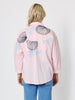 Oasis Embroidered Cotton Shirt - Pink rc&co