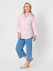 Oasis Embroidered Cotton Shirt - Pink rc&co