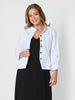 Gisele Embroidered Denim Jacket  - White rc&co