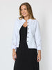 Gisele Embroidered Denim Jacket  - White rc&co