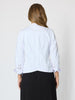 Gisele Embroidered Denim Jacket  - White rc&co