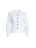 Gisele Embroidered Denim Jacket  - White rc&co