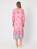Coastal Daydream Print Dress - Raspberry Multi
