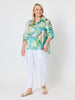 Tropicana Floral Print Shirt - Seafoam Multi