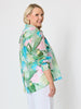 Tropicana Floral Print Shirt - Seafoam Multi