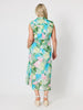 Tropicana Floral Print Dress - Seafoam Multi