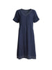 Del Mar Stitch Detail Dress - Navy rc&co