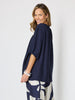 Marina Bay V Neck Top - Navy