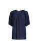 Marina Bay V Neck Top - Navy
