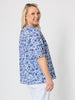 Monterey Floral Print Top - Capri White