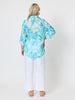 Island Bloom Floral Print Shirt - Seafoam Multi