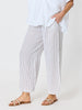Haven Stripe Wide Leg Linen Pant - Mocha White rc&co