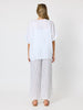 Haven Stripe Wide Leg Linen Pant - Mocha White rc&co