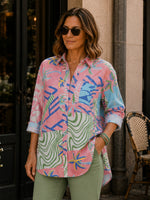 Urban Jungle Print Shirt - Musk Multi