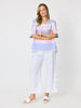 Paros Stripe Top - Sky Multi