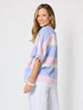 Paros Stripe Top - Sky Multi