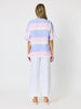 Paros Stripe Top - Sky Multi