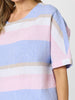 Paros Stripe Top - Sky Multi