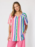 Jewel Stripe Top - Candy Multi