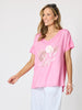 Orbit Print Top - Pink rc&co