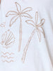 Riviera Cotton Spot Shirt - Coffee White