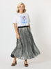 Summer Spritz Print Cotton Tee - White Multi