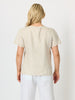 Lilly Scallop Hem Linen Top - Natural