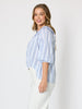 Seaside Stripe Print Top - Blue/White rc&co