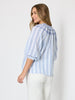 Seaside Stripe Print Top - Blue/White rc&co