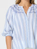 Seaside Stripe Print Top - Blue/White