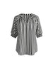 Kalahari Stripe Print Tunic - Black/White rc&co