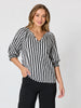Kalahari Stripe Print Tunic - Black/White rc&co