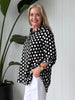 Del Mar Spot Print Shirt - Black/White