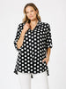 Del Mar Spot Print Shirt - Black/White - rc&co