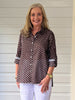 Spotty Cotton Shirt - Koko White